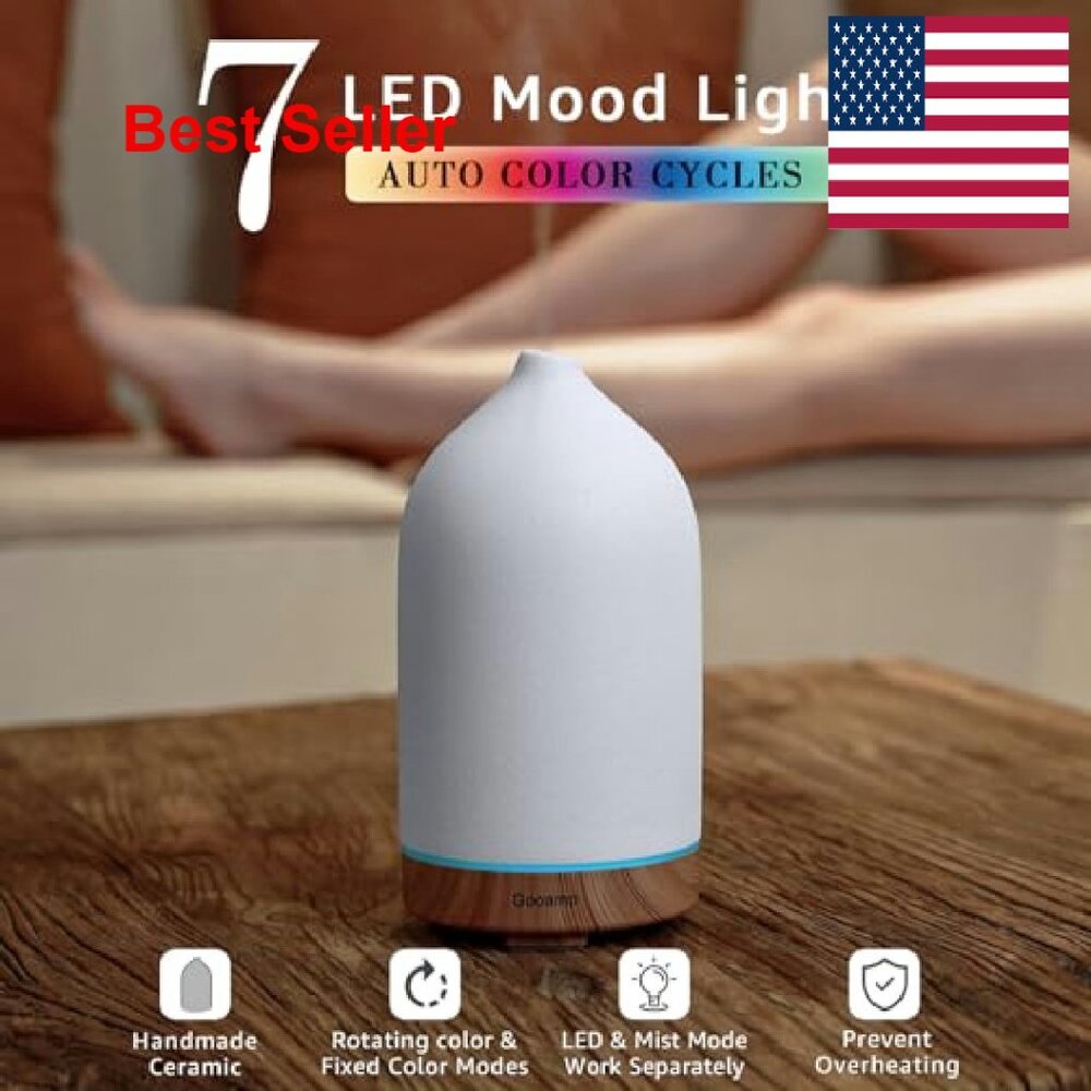 Ceramic Ultrasonic Essential Oil Diffuser Humidif… - image 3
